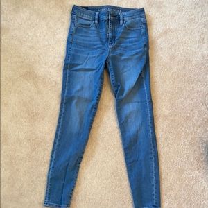 America Eagle High Waisted Skinny Jeans